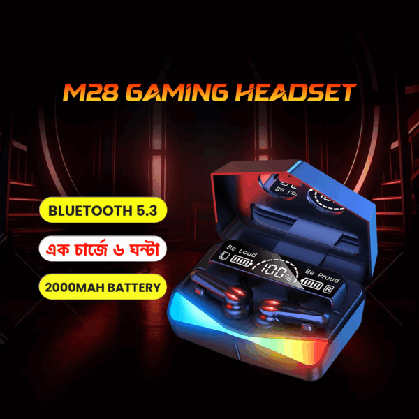 M28 TWS Bluetooth 5.3 Gaming Headset