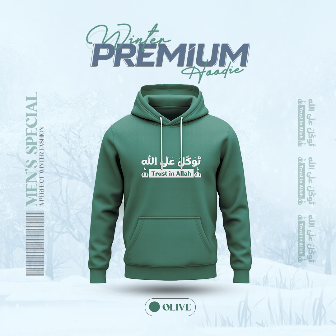 Winter Special Premium Hoodie Olive