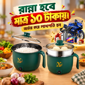 Multifunctional Mini Electric Cooker ( ২ জনের জন্য)